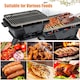 image 4 of COSTWAY 100% Cast Iron Hibachi Grill Portable Charcoal Grill