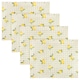 image 2 of Fruits Lemons Set of 4 Indoor/Outdoor Placemats | Multi | One Size | 1