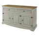 image 2 of Core Products Corona Grey Premium Medium Sideboard With 3 Doors & 2 Drawers H80.6cm x W132.0cm x D43.0cm Grey