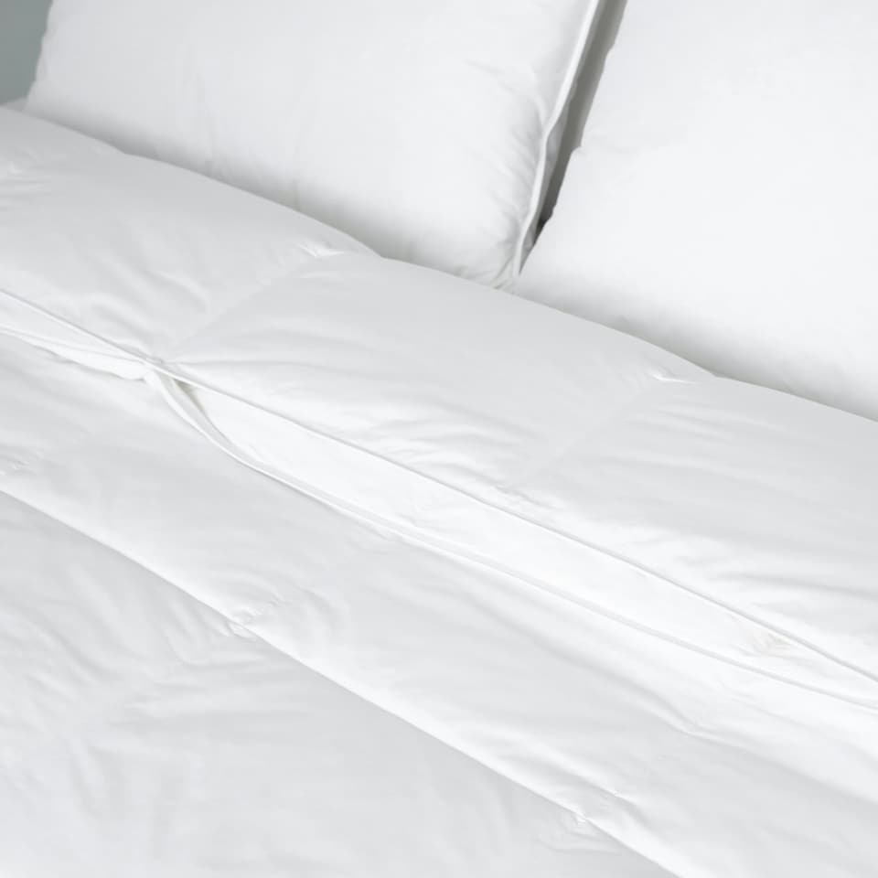 image 1 of Duck Feather & Down Duvet - All Seasons (4.5 + 9 Tog) Single White | White | Single