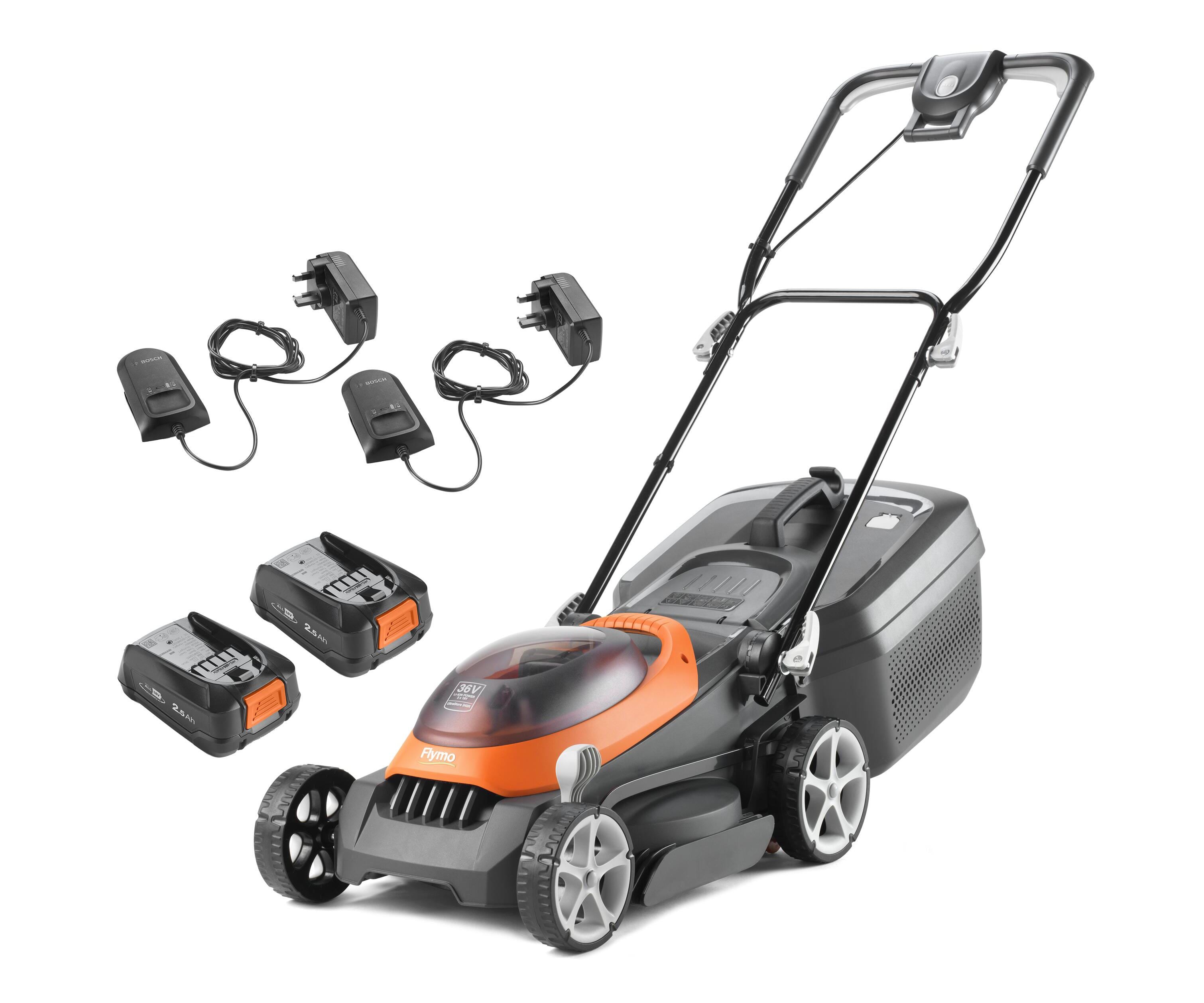 Flymo UltraStore 340R Cordless Lawn Mower 34cm with Batteries