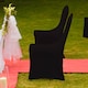 image 10 of Chair Cover Spandex Polyester Stretch Fabric Dining Slipcovers - 10pcs