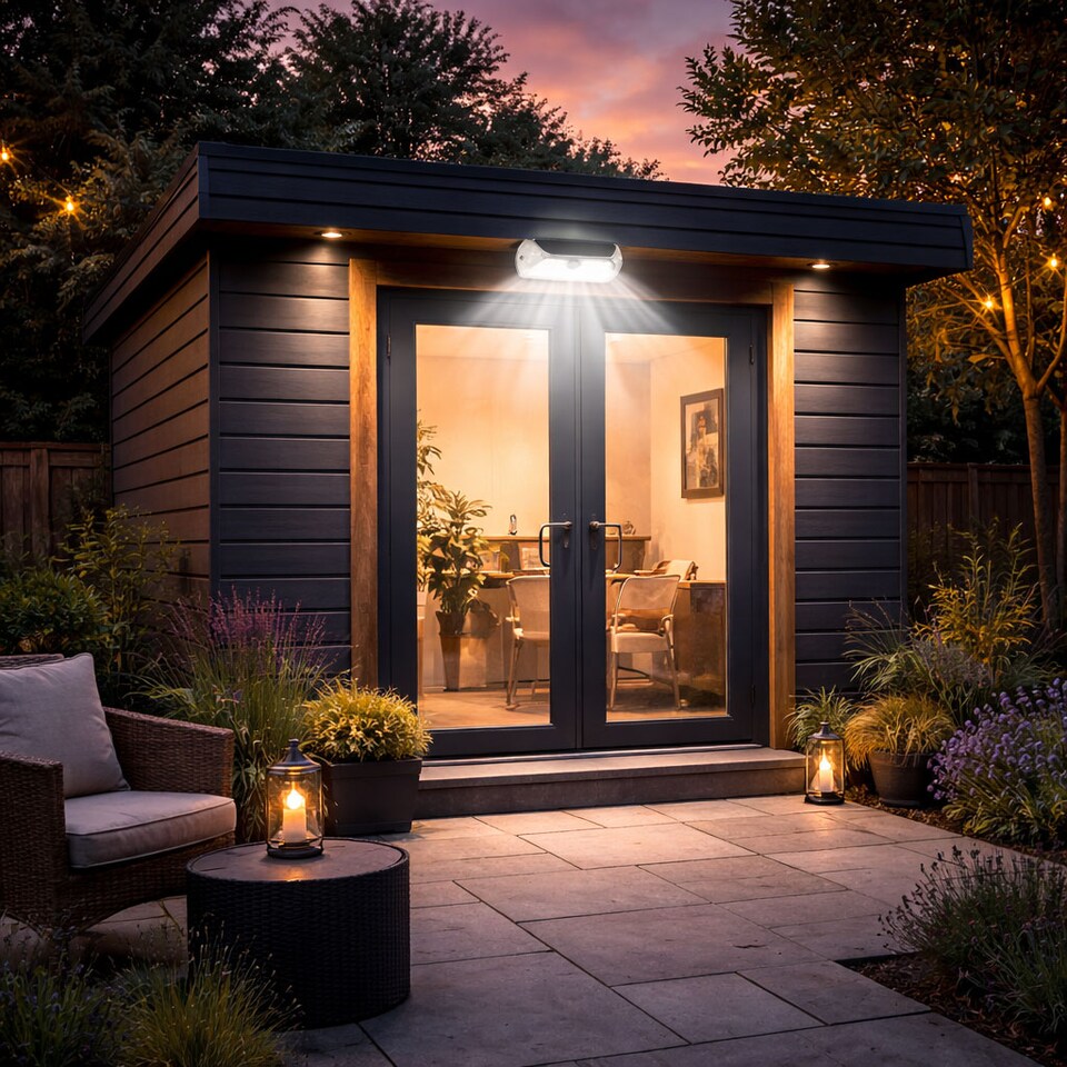 image 1 of Gardenwize Solar LED Motion Sensor Security Wall Light