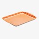 image 1 of Zeal Melamine Small Serving Tray, Gingham Pattern, 25 x 19cm, Neon Orange
