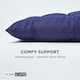 image 4 of Homescapes Garden Bench Cushion Luxury 2 Seater 100% Cotton Indoor Outdoor Seat Pad Navy Blue | 108 x 42 cm