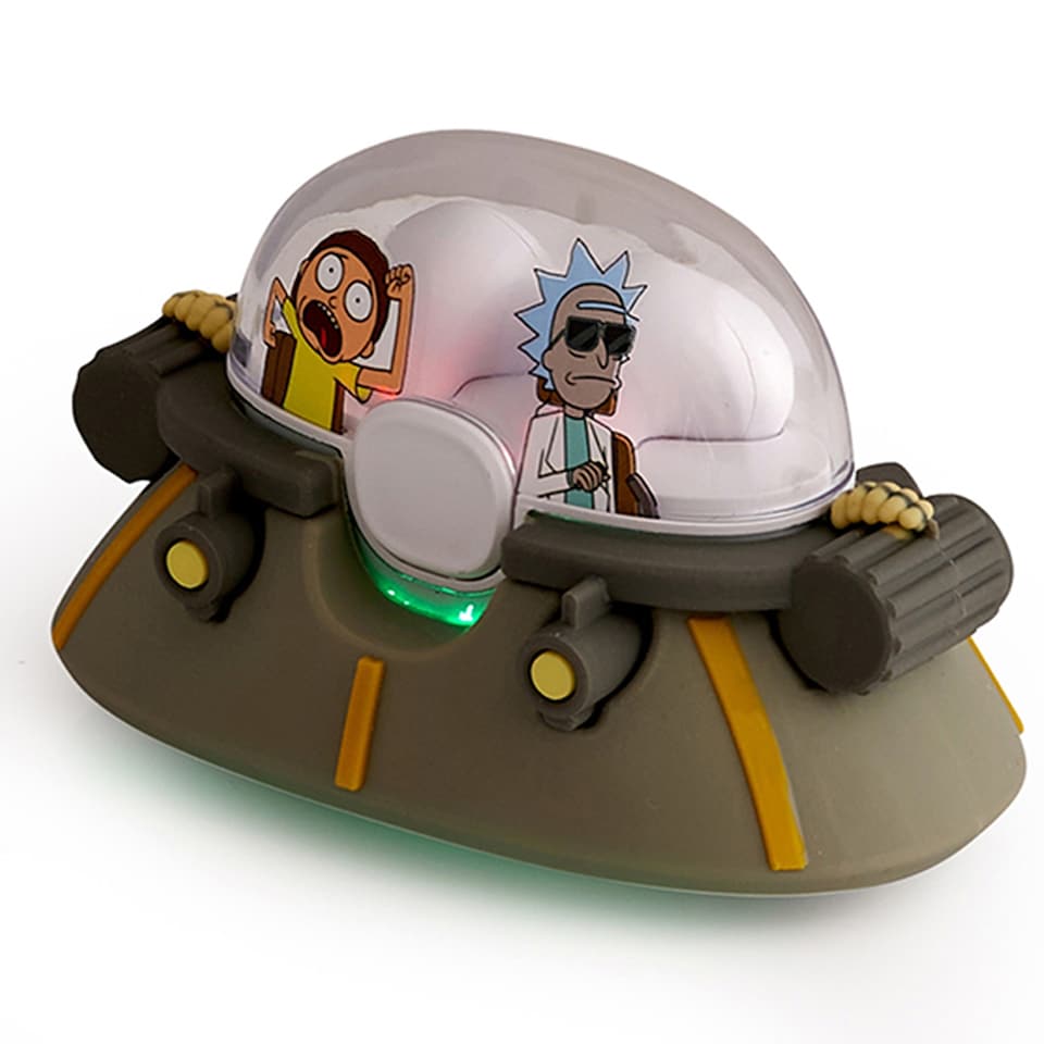 image 1 of Lazerbuilt Rick & Morty Space Cruiser Wireless Earbuds with Mic & Touch Control