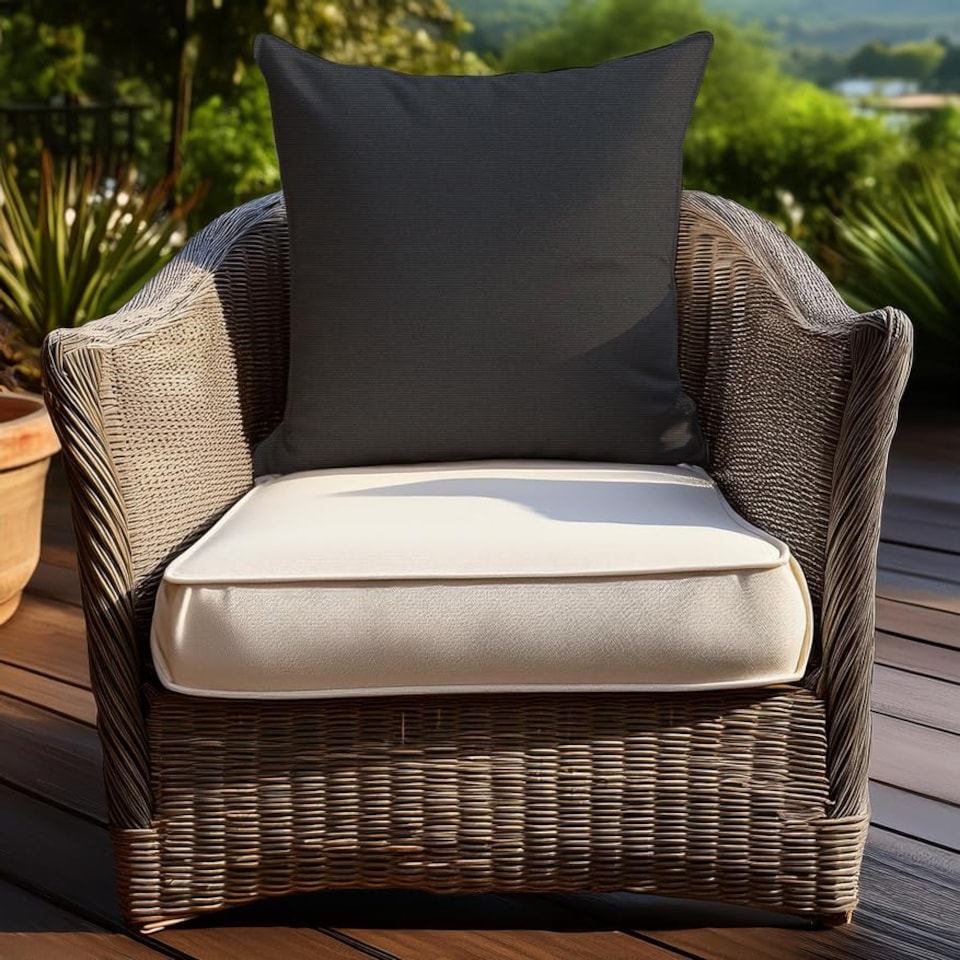 image 1 of Covers&All Sunbrella Pillows Set of 2 UV Fade resistant and Water Repellent Square Throw Pillows