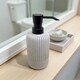 image 2 of Showerdrape Alexandria Concrete 3 Piece Bathroom Accessory Set | Cream | 1