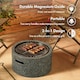 image 3 of VonHaus Fire Pit MgO Material Use Wood or Charcoal