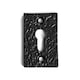image 2 of Hammer & Tongs Rectangular Escutcheon Plate - W30mm x H50mm - Black