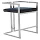 image 2 of Interiors by Premier Bar Stool With Silver Frame Black