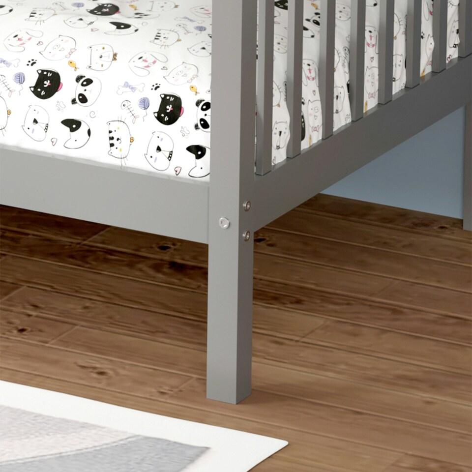 image 1 of Oliver Grey Single Wooden Bunk Bed
