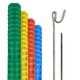 image 5 of Pegdev Highly Durable Orange Plastic Barrier Fencing with Steel Pins 20m 10 Pins