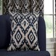 image 8 of Marrakech Eyelet Curtains - Blue - 229cm x 183cm