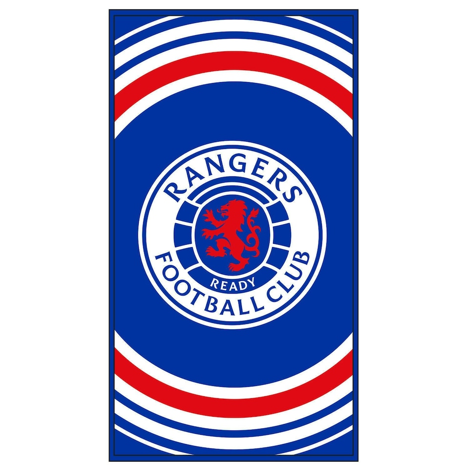 Rangers FC Pulse Bath Towel - Blue/White/Red - One Size Blue | One size