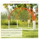 image 4 of PawHut Dog Agility Equipment Set with 4 PCS Weave Pole, Orange