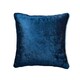 image 2 of BHS Crushed Velvet Cushion, Navy Blue | Navy