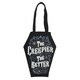 image 2 of The Creepier the Better Coffin Shaped Tote Bag