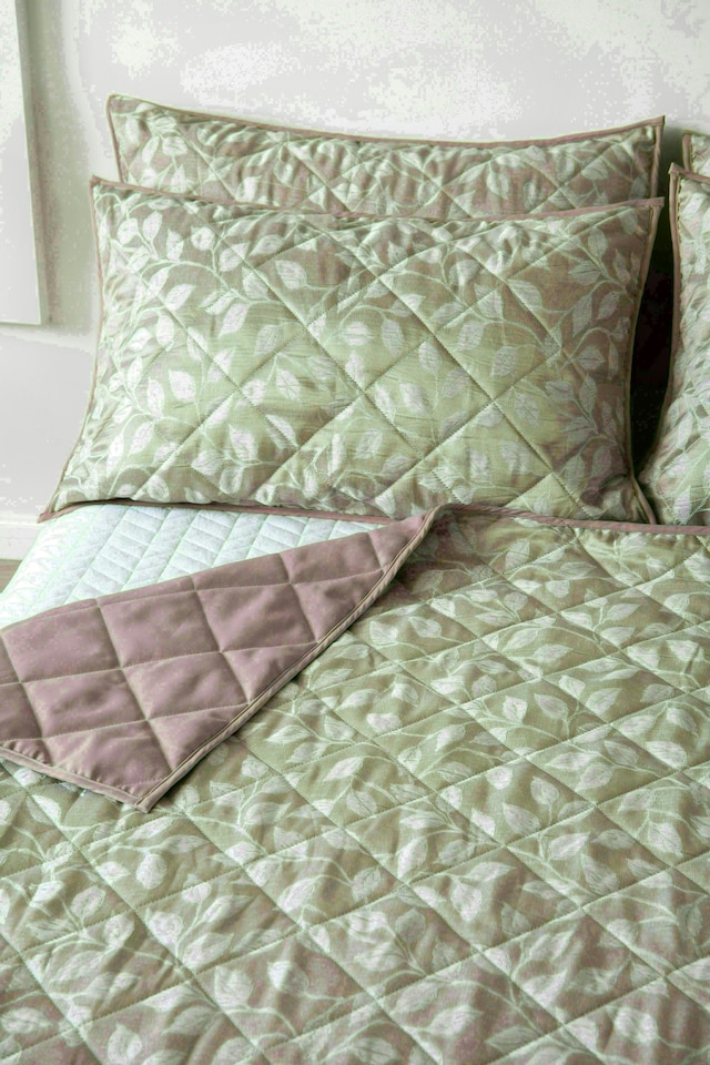 image 1 of Intimates Florette Luxury Jaquard Floral Quilted Bedspread Set | Multi | Multi | King