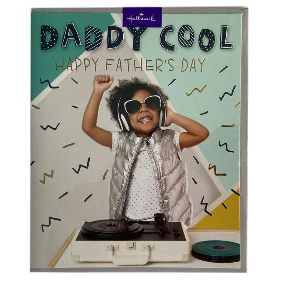 image 1 of Daddy Cool Child Enjoying Music Design Father's Day Card