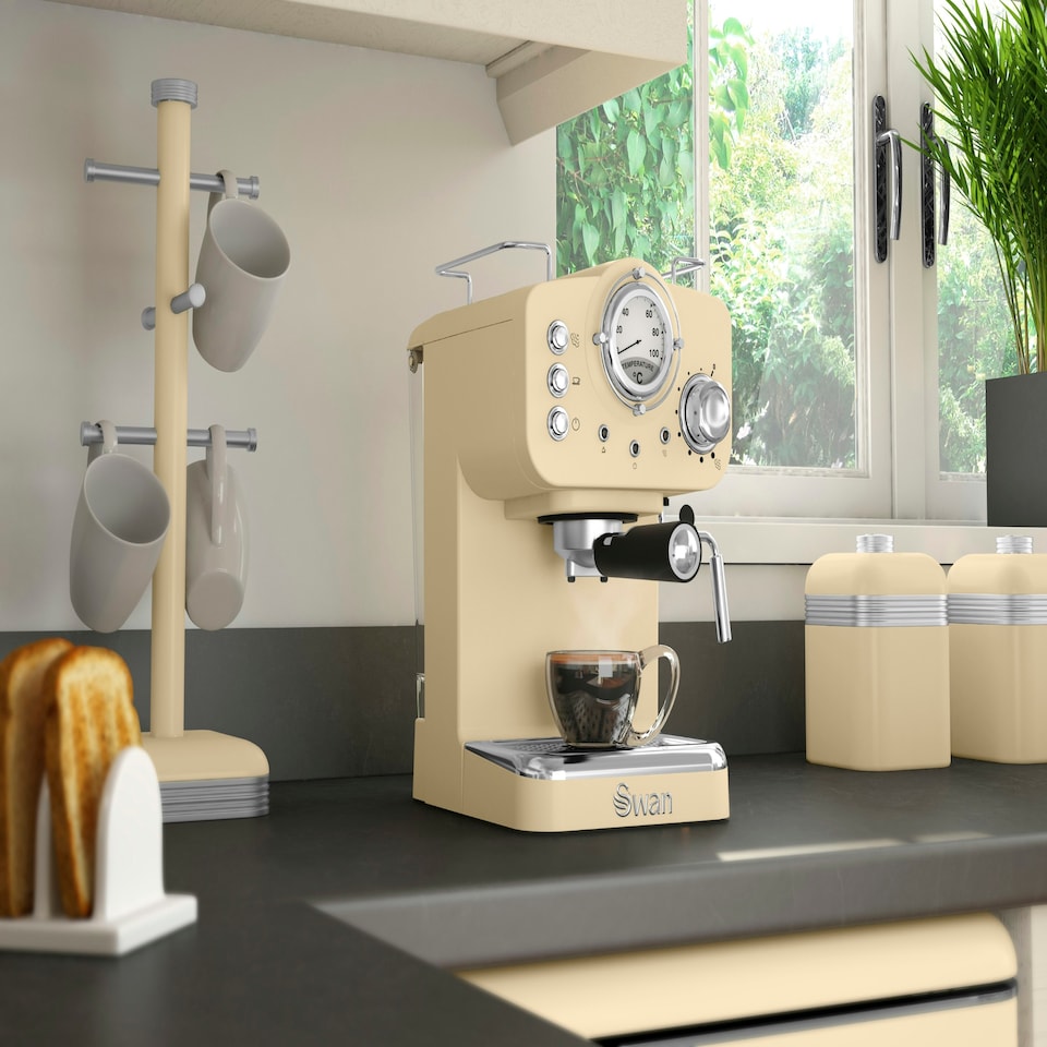 image 1 of Swan SK22110CN Pump Espresso Coffee Machine Cream
