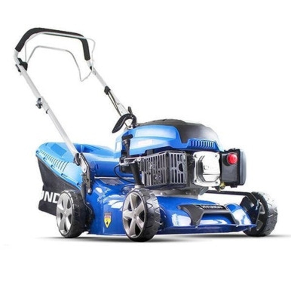 image 1 of Hyundai 17" / 42cm 139cc Self-Propelled Petrol Lawnmower, 25-75mm Cuts, Rear Discharge | HYM430SP