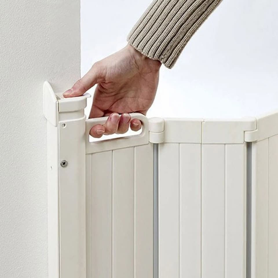 image 1 of BabyDan Alma Foldable Baby Gate 55 - 89cm White
