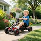 image 2 of AIYAPLAY Pedal Go Kart with Freewheel System, for Ages 3-6 Years, Red