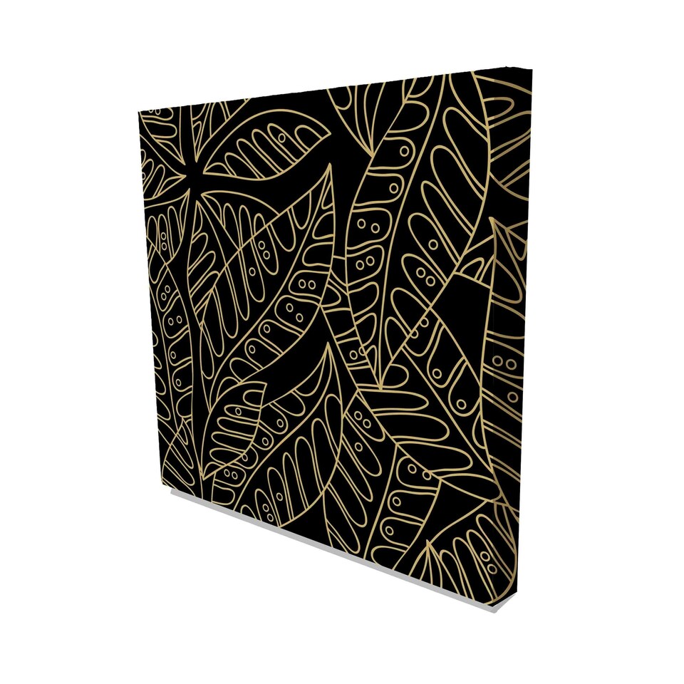 image 1 of Autumn leaves in Art Deco (Canvas Print) 56cm x 56cm
