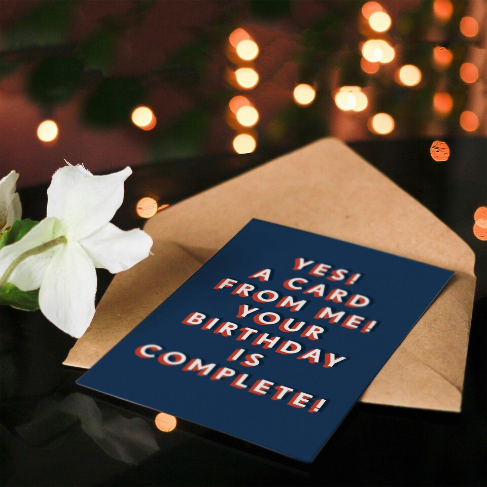 image 1 of From Me Now Complete Bold Cheeky For Him Funny Birthday Card