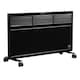 image 1 of HOMCOM Convector Radiator Heater w/ Adjustable Thermostat  Safety Cut-Off, Black