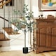 image 7 of HOMCOM Artificial Plant, Faux Silk Eucalyptus Tree, 150cm Green | 5ft