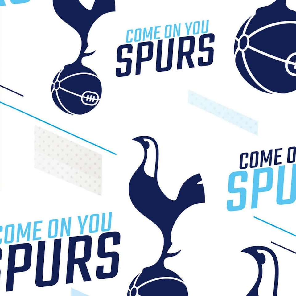 image 1 of Tottenham Hotspur FC 2 Sheets & 2 Tags Gift Wrap
