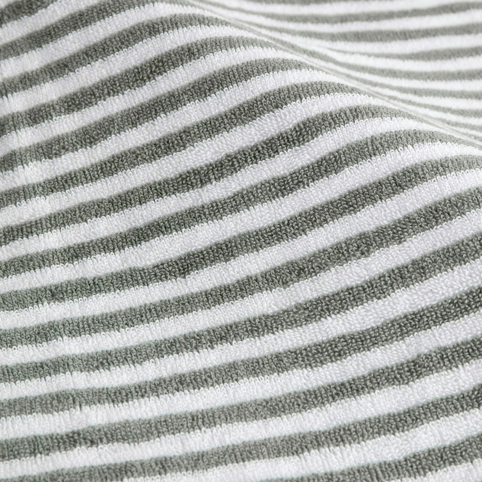 image 1 of Yard Hebden Striped Cotton Grey Hand Towel Multi