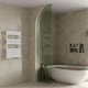image 2 of Omeara - White Dual Fuel Towel Rail H825mm x W500mm Standard