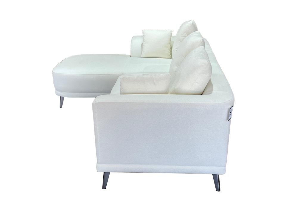 image 1 of The 3 Seater Nova Lounger Right Corner Sofa in Grey or Cream | Cream | One Size