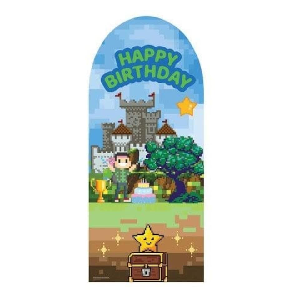 image 1 of Gaming Single Backdrop Cardboard Cutout 185cm