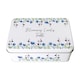 image 1 of Blue & Purple Floral Rectangular Tin