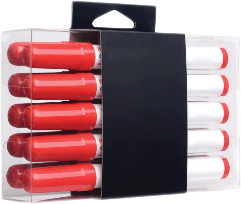 image 1 of KAV Tabletop Self Stick Flipchart Paper Pad with Dry Erase Pens, 58.5x50cm Plain 20 Sheets with Non-Toxic Markers for White Boards