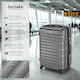 image 2 of Suitcase Set of 4 ABS Hard Shell Luggage Travel Trolley 4 Wheel Lightweight Telescopic Handle | Silver | grey | 1