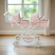 image 4 of Teamson Kids Twin Doll Pram/Stroller, Convertible Bassinet Seats
