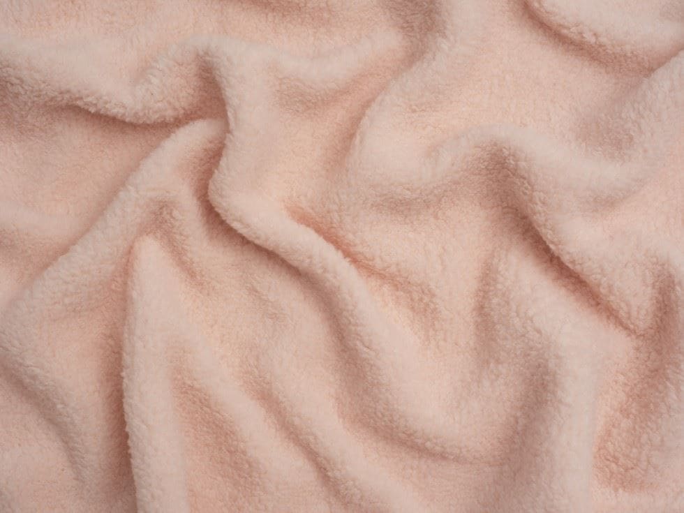 Minerva Core Range Pink Baby Soft Sherpa Fleece Fur Fabric for Dressmaking, Toy Making, 150cm / 59" Wide - per metre