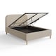 image 3 of Florence Boucle Ottoman Storage Bed King Natural Stone | Grey | Natural Stone