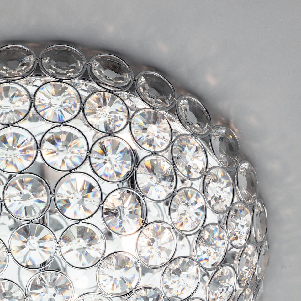 image 1 of BHS Ava 3 Light Ceiling Light, Chrome