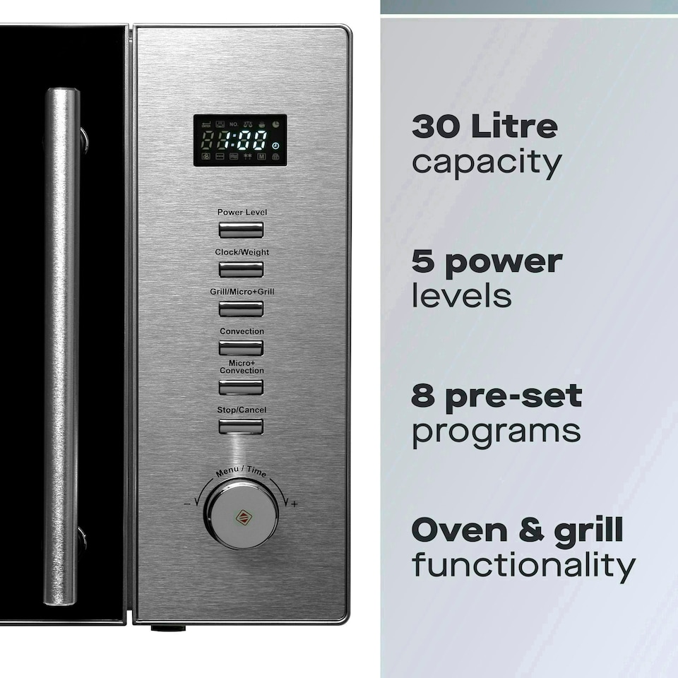 image 1 of Daewoo 30L 900W Combination Microwave, Grill & Convection Oven