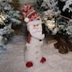 image 2 of 46cm Battery Operated LED Standing White Santa Christmas Decoration