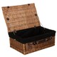 image 6 of 46cm Double Steamed Wicker Picnic Basket with Lining Grey | Grey | One Size