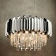 image 3 of Valetta Pendant Polished Stainless Steel & Crystal (K5) Glass 6 Light Dimmable IP20 - E14