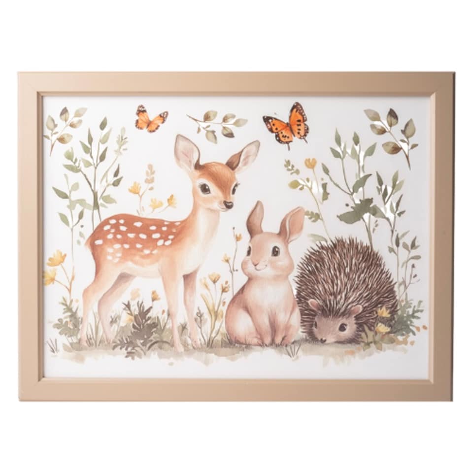 image 1 of Woodland Animals Lap Tray with Cushioned Base 44cm