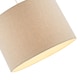 image 3 of Light Taupe Oatmeal Linen Fabric Drum Lamp Shade with Cotton Lining | Cream | Oatmeal | 1